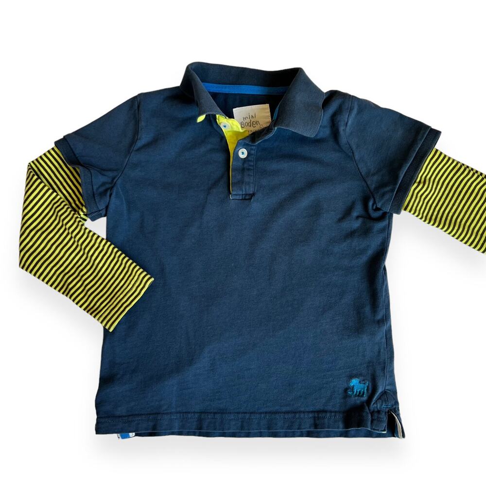 Mini Boden Double Layer Sleeve Top 4-5Y